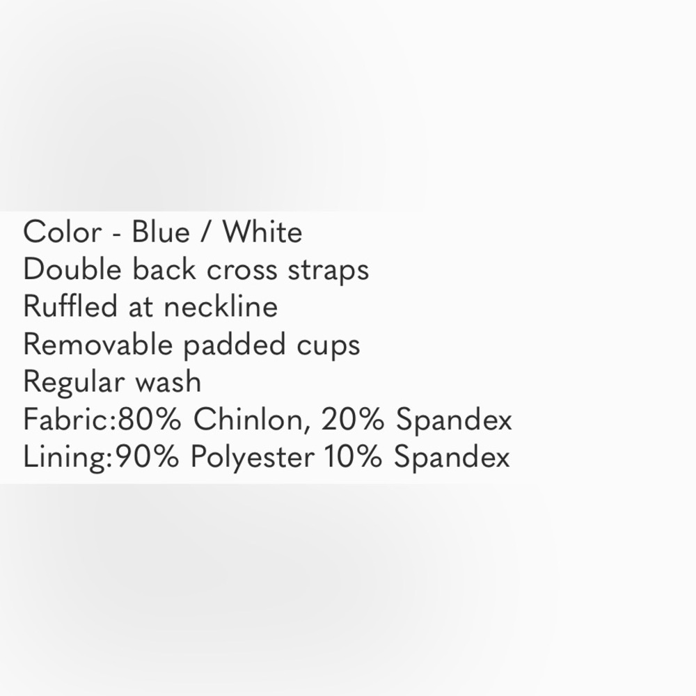 Cupshe Blue & White Striped Swimsuit - Picture 7 of 8